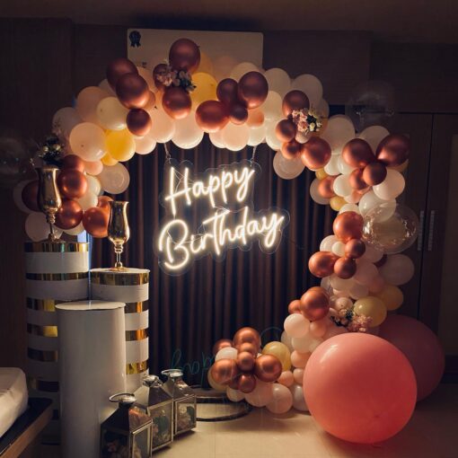 Dreamy Red-white Ring Birthday Decor - Image 3