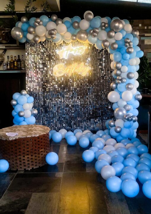 Ice Blue Sequin Birthday Celebration theme - Image 3