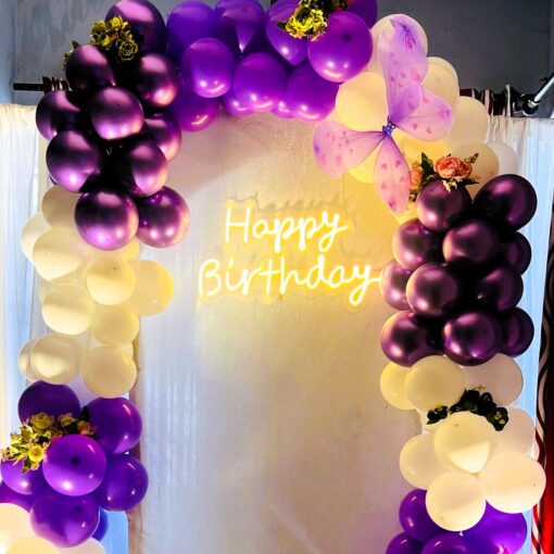 Golden Lavender Dreamscape Birthday Decor - Image 4