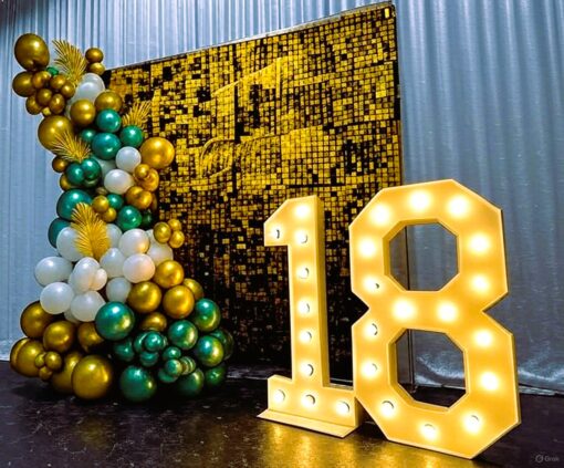 Emerald Elegance 18th Birthday Decor - Image 2