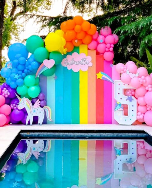 Calm Pastel Pool Party kids birthday theme - Image 3