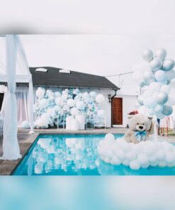 Aqua bliss baby shower theme