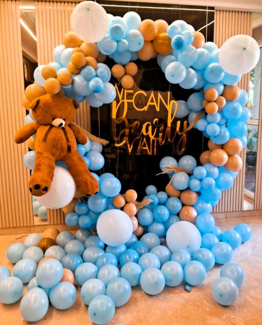 Bear-y Excited:Blue & Brown Baby Shower Decor - Image 2