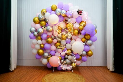 Blossom Balloon Wall Baby Shower Decor