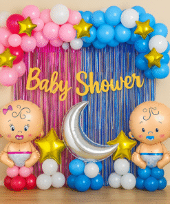 Blue & Pink Baby Shower Decorations