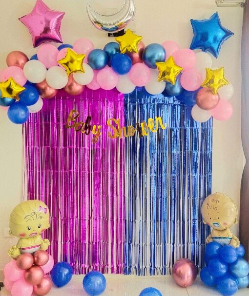 Blue & Pink Baby Shower Decorations - Image 2