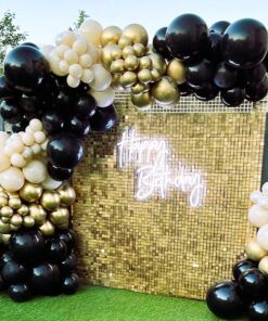 Breathtaking Golden Sequin Shimmer Decor