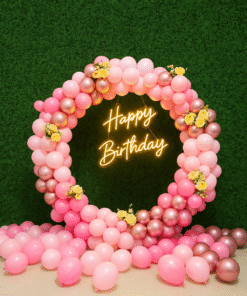 Charming Pink Ring Birthday Decor
