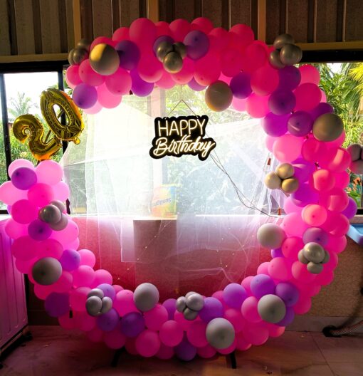 Charming Pink Ring Birthday Decor - Image 4
