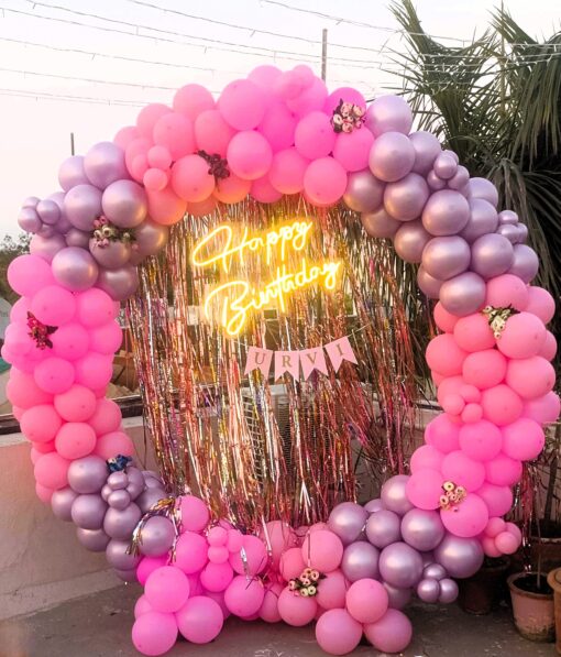 Charming Pink Ring Birthday Decor - Image 5