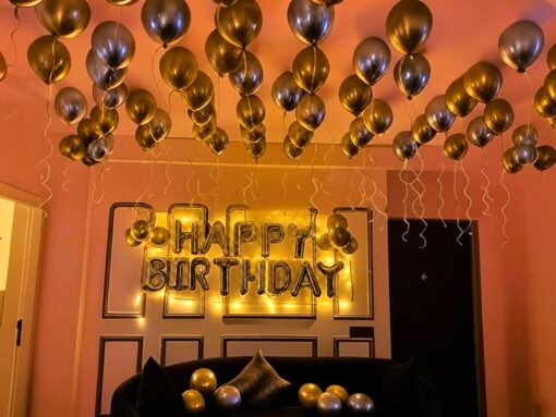 Chrome Balloon Decoration Surprise