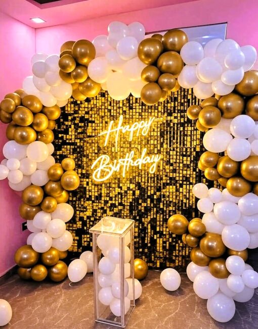 Classy Golden Sequin Birthday Decor - Image 3