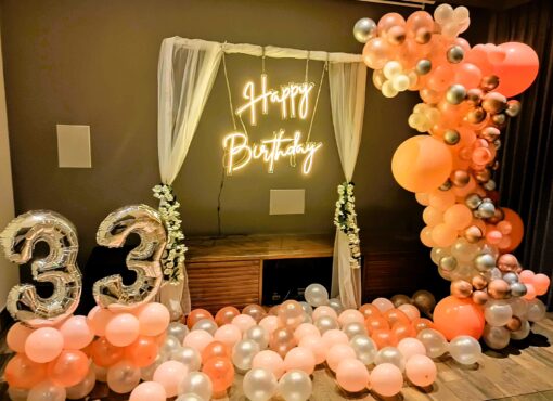 Classy & Trendy: Neon Lights Birthday Decor - Image 4