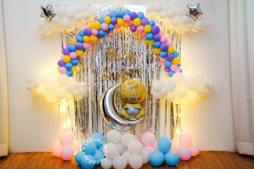 Cloudy Theme Baby Shower Decor