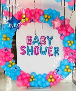 Cute Blue and Pink Baby Shower Decoration