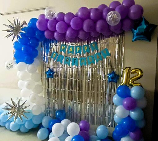 Dreamy Blue & Silver Birthday Decor - Image 4