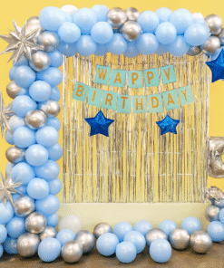 Dreamy Blue & Silver Birthday Decor