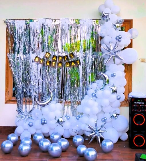 Dreamy Delights: White & Silver Elegance - Image 2
