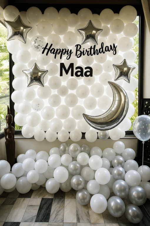 Dreamy Delights: White & Silver Elegance