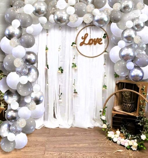 Dreamy Delights: White & Silver Elegance - Image 4