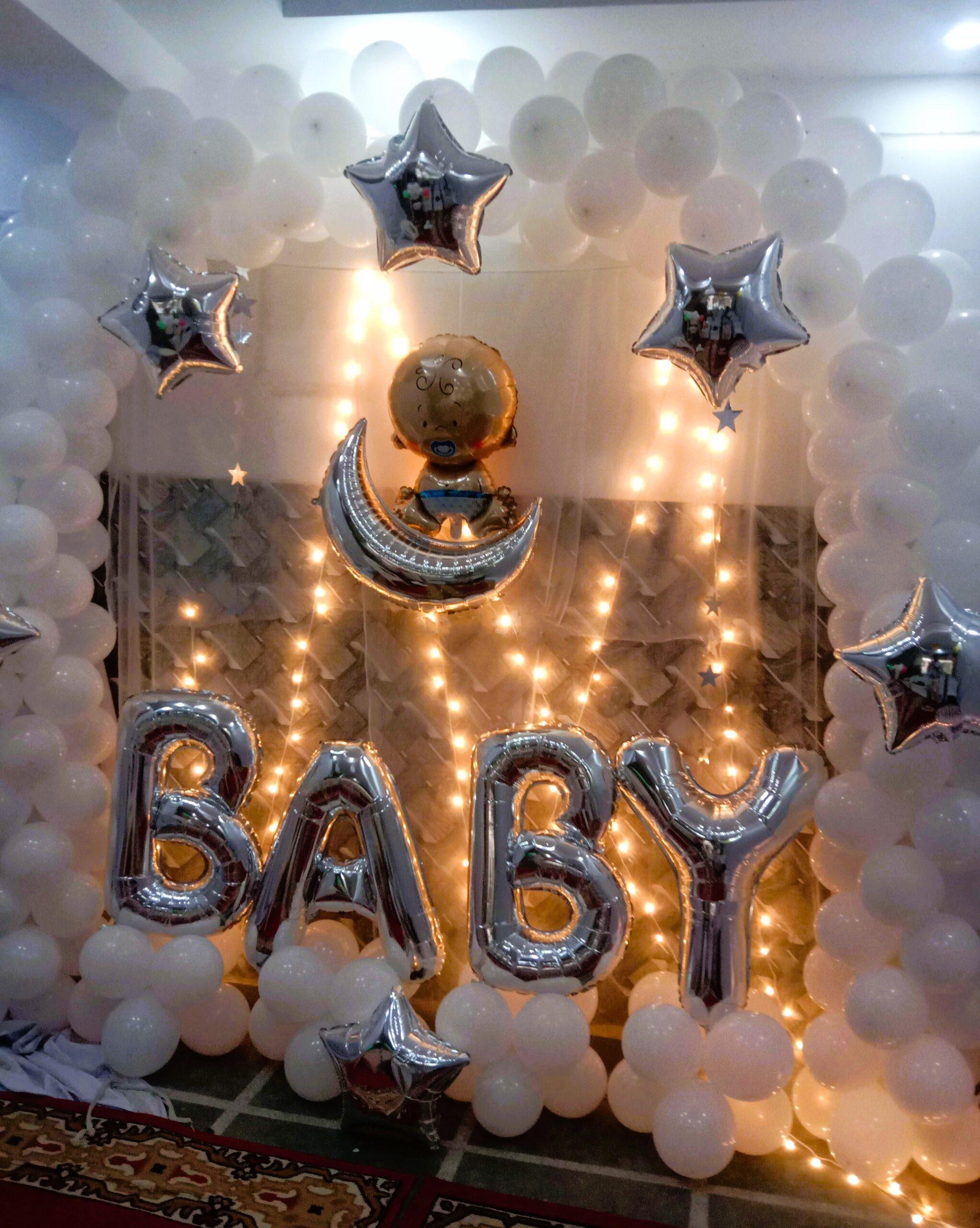 Dreamy Moon and Stars Baby Shower Decor - Image 2