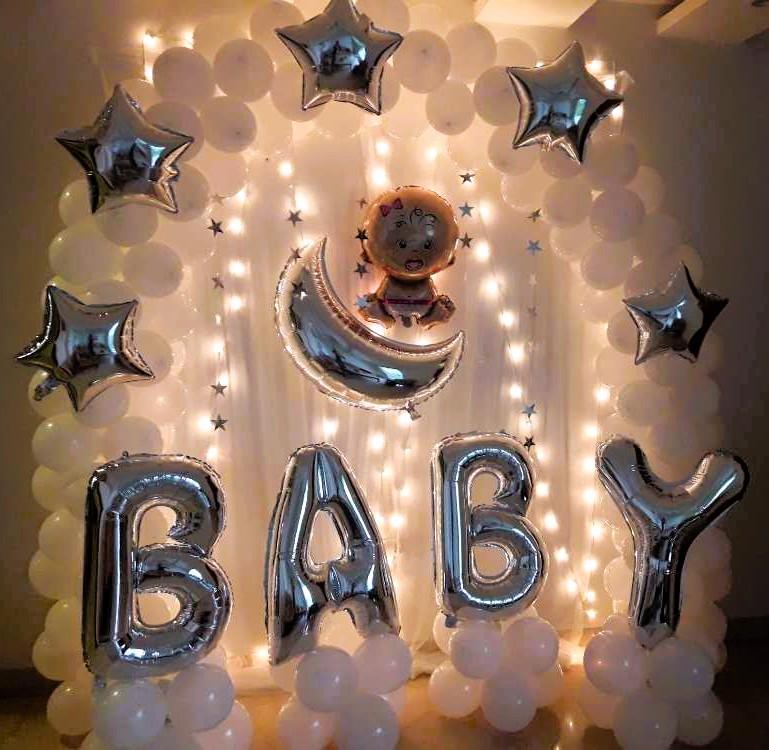 Dreamy Moon and Stars Baby Shower Decor - Image 4