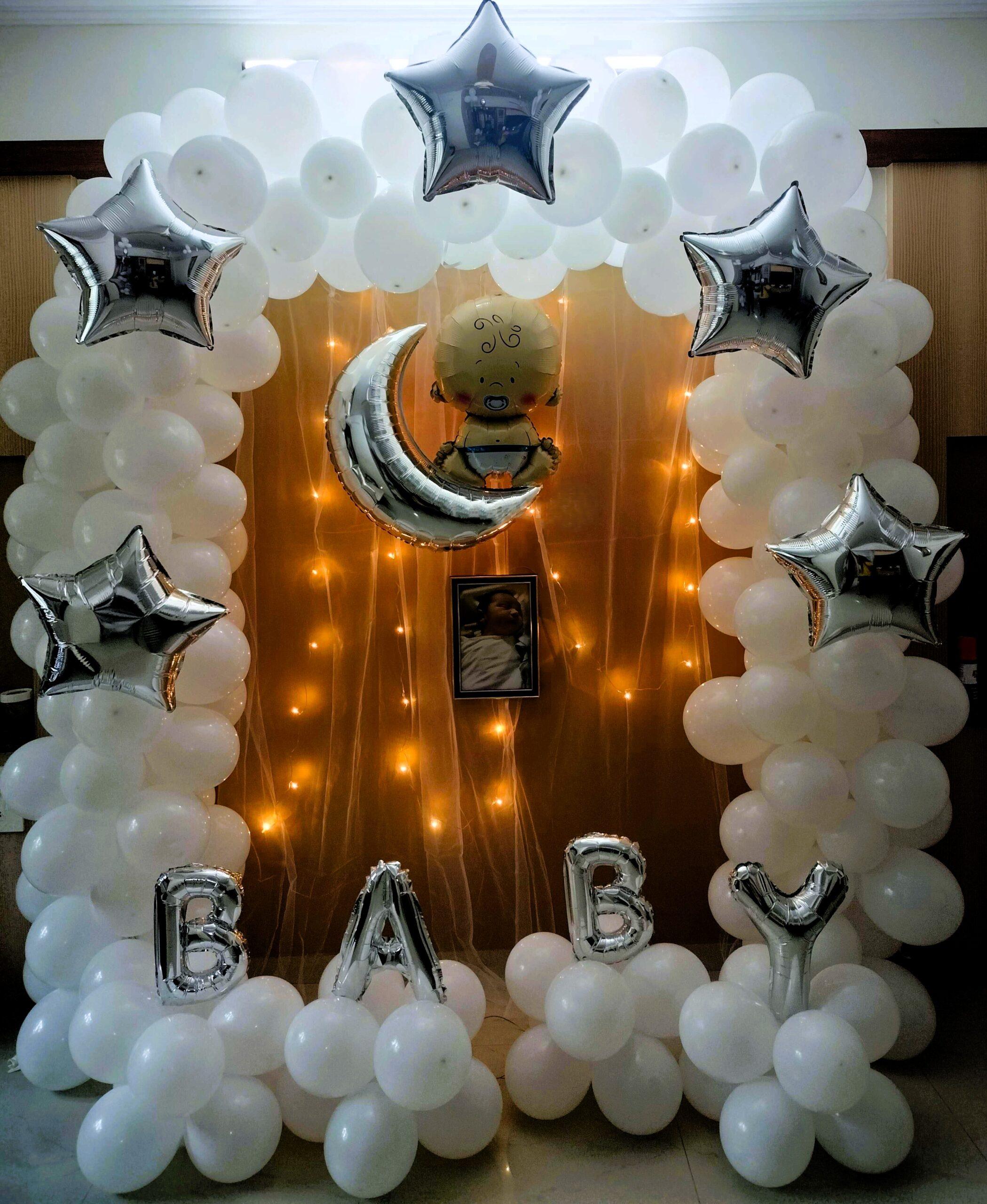 Dreamy Moon and Stars Baby Shower Decor - Image 3