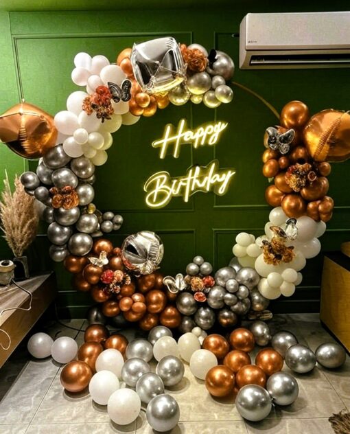 Elegant Metallic Ring Birthday theme - Image 2