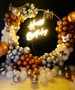 Elegant Metallic Ring Birthday theme