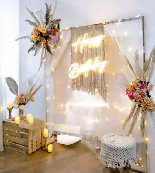 Enchanting Boho Baby Shower & Maternity Decor - Image 4