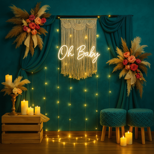 Enchanting Boho Baby Shower & Maternity Decor