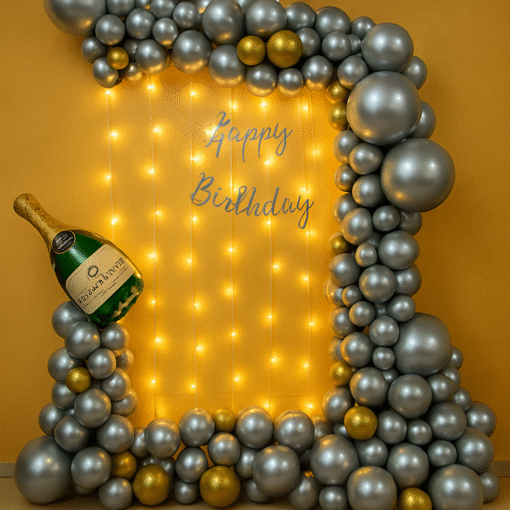 Enticing Birthday Balloons Arc Decor