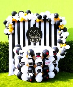 Fancy Black & Gold Birthday Decor
