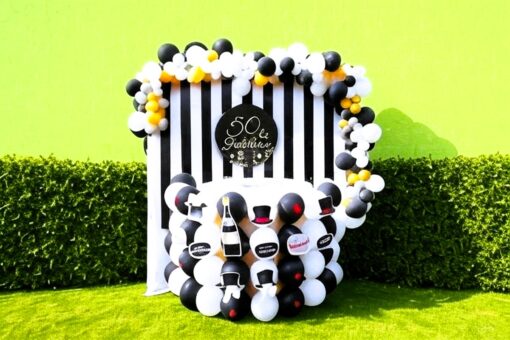 Fancy Black & Gold Birthday Decor