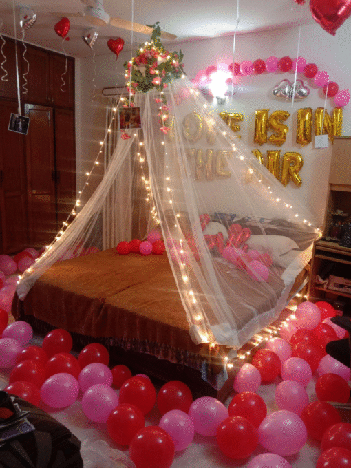 First Night Red Balloon Canopy Decor - Image 3