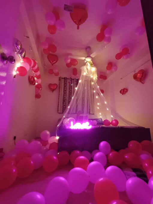 First Night Red Balloon Canopy Decor - Image 5