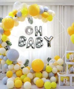 Gold & Yellow Ring Baby Shower Decor