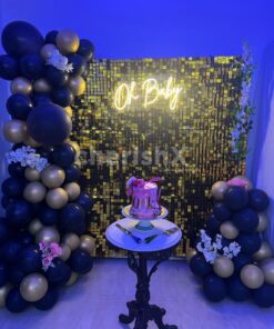 Golden Theme Baby Shower Decor