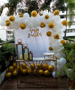 Golden & White Birthday Theme