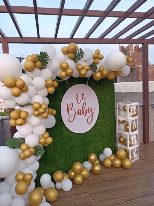 Golden and White Baby Shower Decor - Image 2