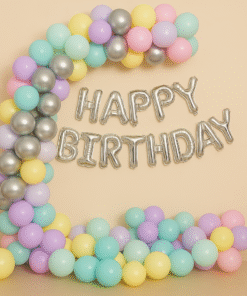 Grace Your Party: Pastel Birthday balloon Arc Decorations