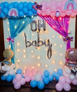 Pastel Pink & Blue Baby Shower decor