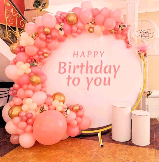 Grand Rose Gold Birthday Decor - Image 4