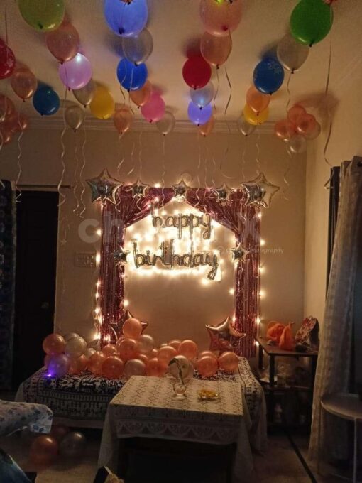 Happy Birthday Rose Gold Surprise Decor - Image 2