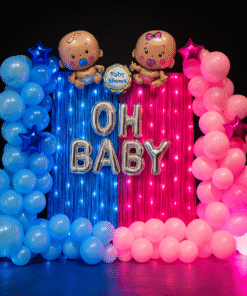 Him & Her Baby Shower Decor