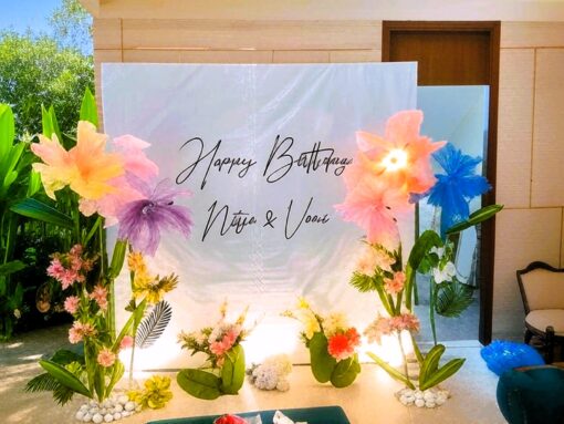 Luxurious Floral Birthday Decor - Image 2