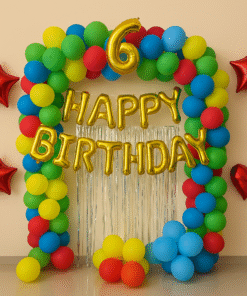 Multi-color Birthday Balloon Theme