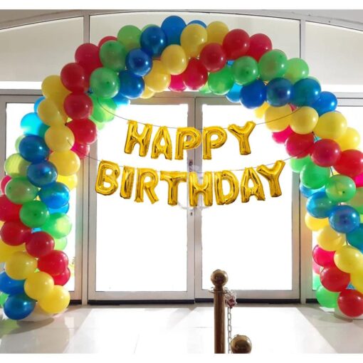 Multi color Birthday Balloon Decoration