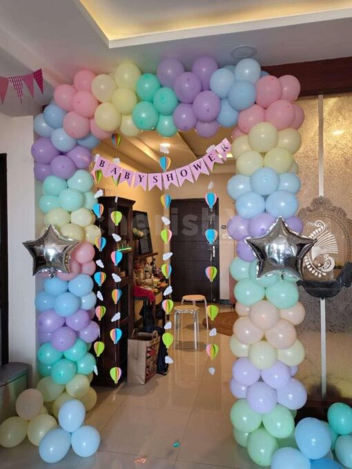 Multicolored Baby Shower Balloon Decor - Image 2