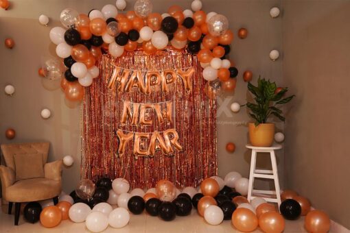 New Year Rose Gold Theme Decor